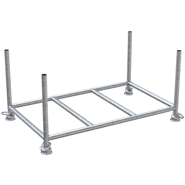 Stackable pallet | 1,50m x 0,87m | galvanised | Filling dimensions: 1.50m x 0.87m x 0.60m